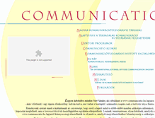 Tablet Screenshot of communicatio.hu